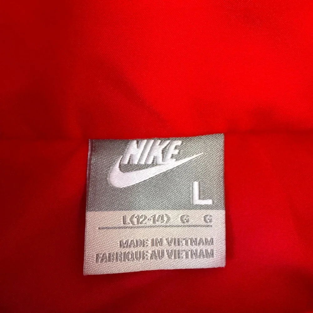 Vintage Y2K Nike Windbreaker Track Jacket Full Zip Red Women's Size L